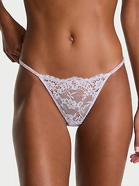 Twinkle Silver Lace V-String Panty