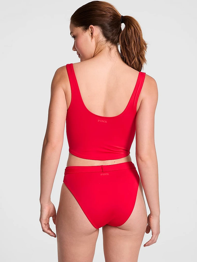 Corset Buckle Bikini Top