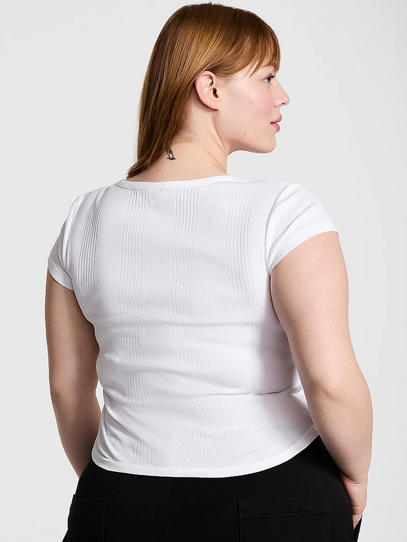 Multi Rib Henley Tee