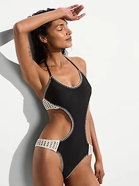 Archives Crochet Scuba Cheeky Monokini One-Piece Swimsuit