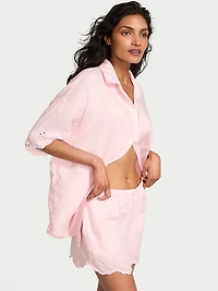 Modal-Cotton Striped Short Pajama Set