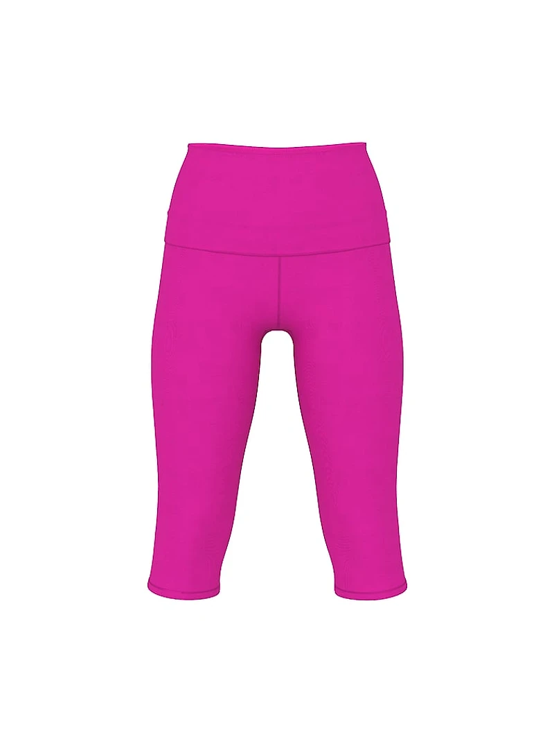All-Day Cotton Foldover Capri Leggings
