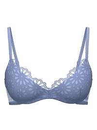 Sexy Tee Daisy Lace Wireless Push-Up Bra