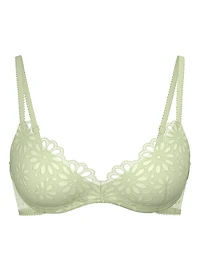 Sexy Tee Daisy Lace Wireless Push-Up Bra