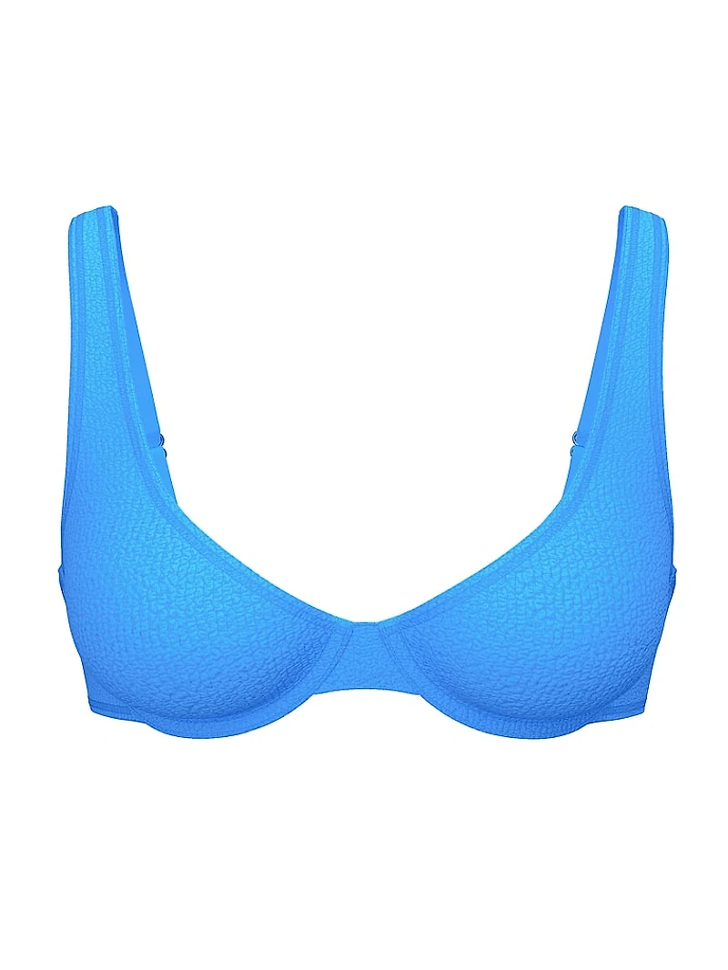 Crinkle Scoop Underwire Bikini Top