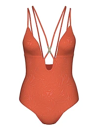 Archives Sexy Straps Plunge One-Piece Swimsuit