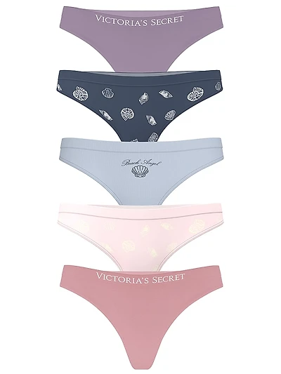5-Pack Seamless Thong Panties