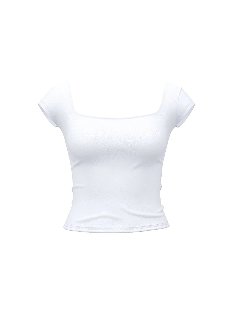 PINK Base Stretch™ Cap-Sleeve Tee