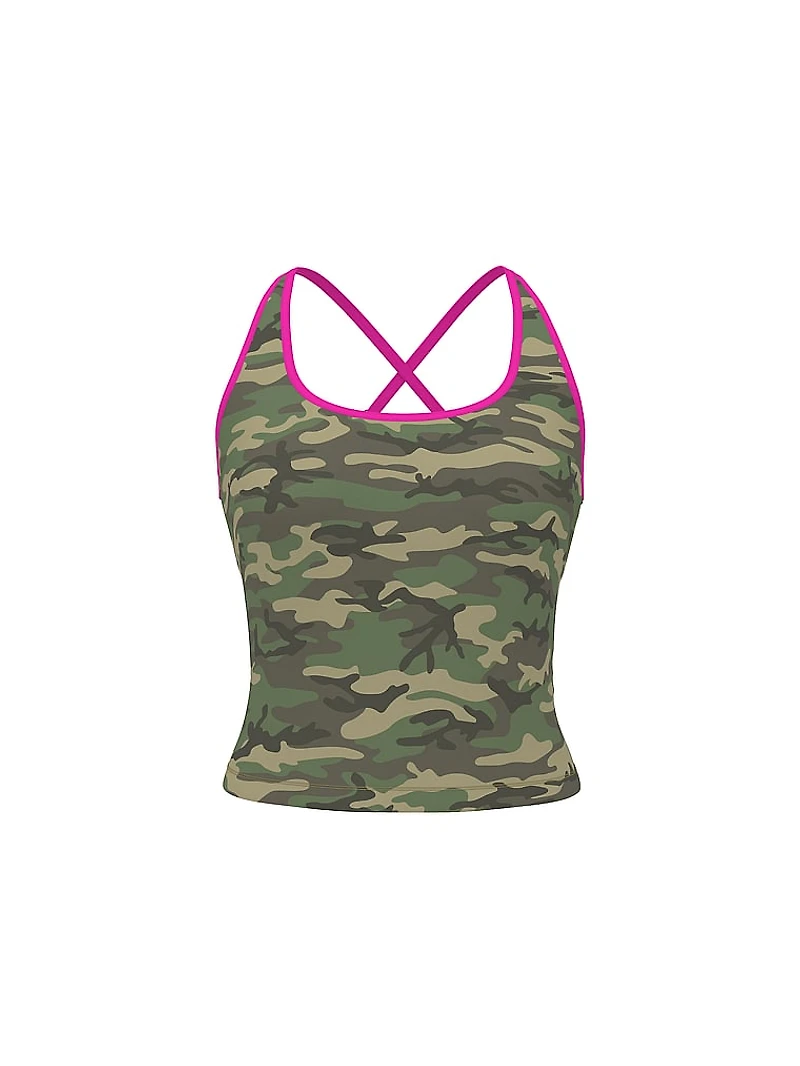 All-Day Cotton Square-Neck Bra Tank