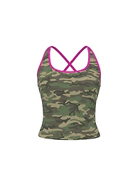 All-Day Cotton Square-Neck Bra Tank