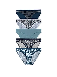 5-Pack [Paris] Stretch Cotton Bikini Panties