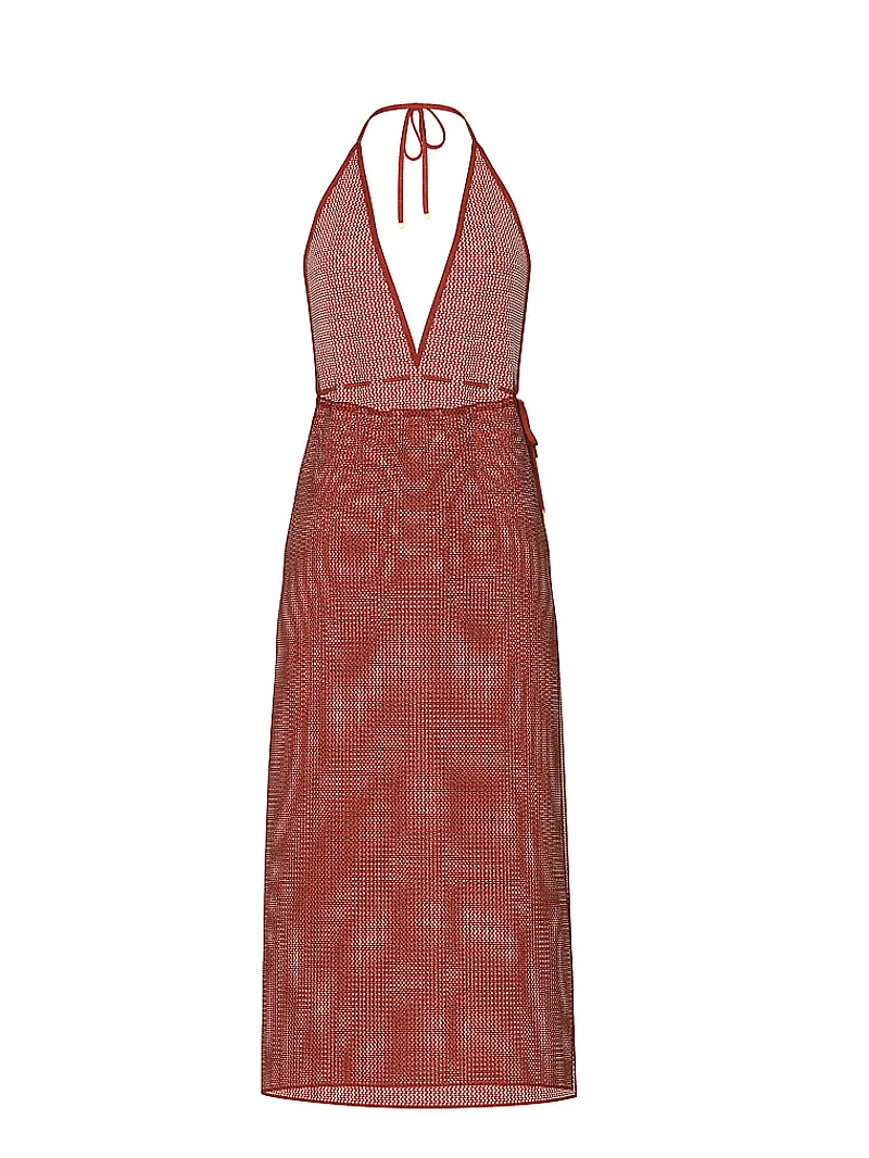 Beachwear Crochet Plunge Dress