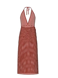 Beachwear Crochet Plunge Dress