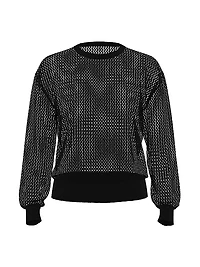 Beachwear Crochet Crewneck Sweater