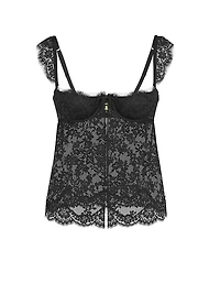 Wicked Unlined Lace Flyaway Bra Top