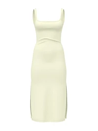 All-Day Soft Rib Bodycon Midi Dress