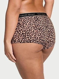 Logo Cotton Shine Patch Boyshort Panty