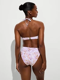 Essential Cinched High-Waist Bikini Bottom