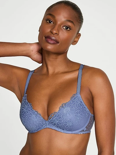 Sexy Tee Daisy Lace Wireless Push-Up Bra