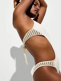 Archives Crochet Scuba Cheeky Monokini One-Piece Swimsuit