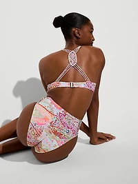 Archives Beach Macrame High-Waist Cheeky Bikini Bottom