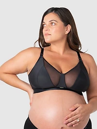 Flawless Full Cup Plunge Wirefree Nursing Bra