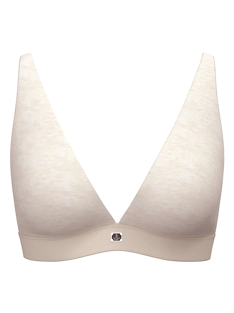 Shine Cotton Wireless Plunge Bralette