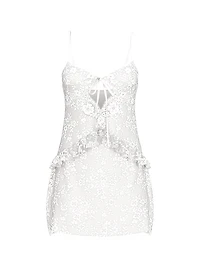 Dare to Dream Lace Flounce Mini Slip