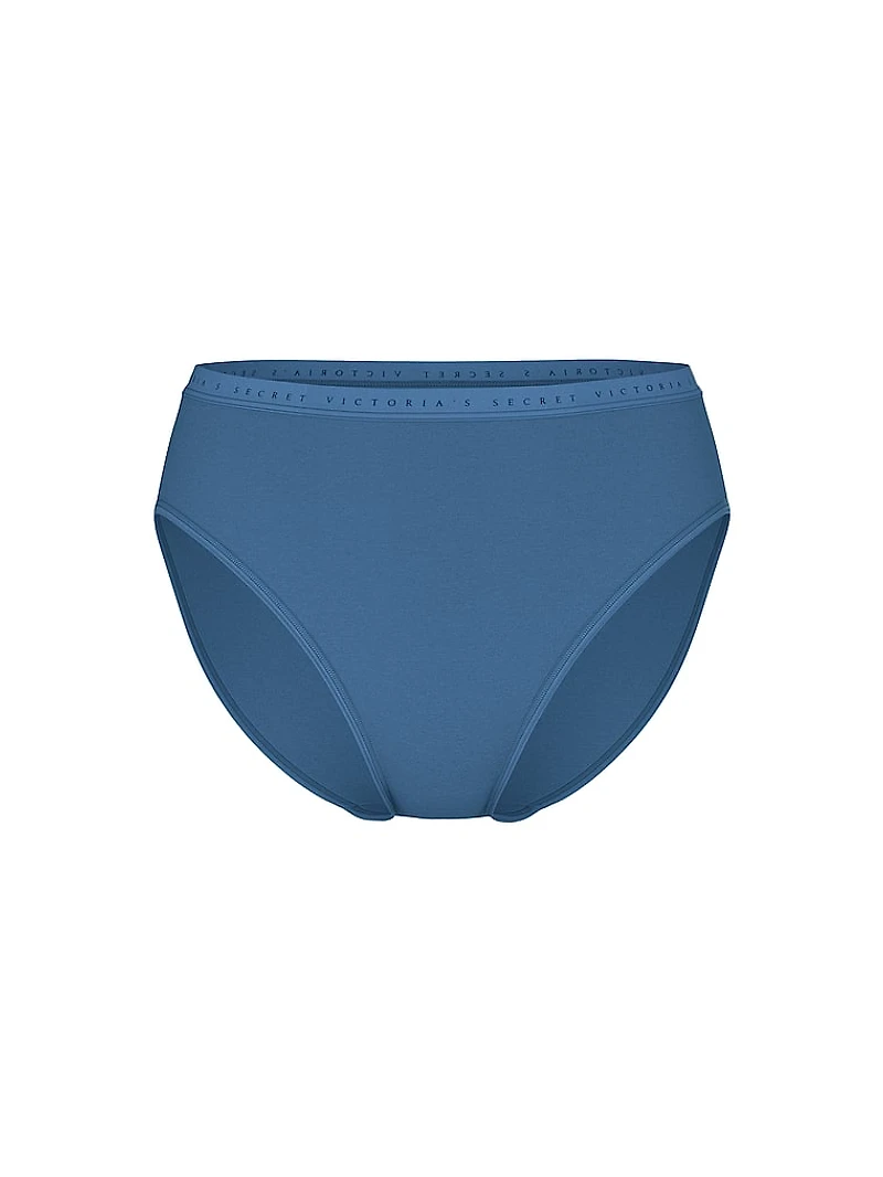 Stretch Cotton High-Leg Brief Panty