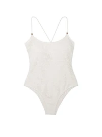 Archives Beach Lace Cheeky One-Piece Swimsuit