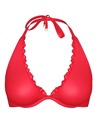 VS Archives Essential Ruffled Halter Bikini Top
