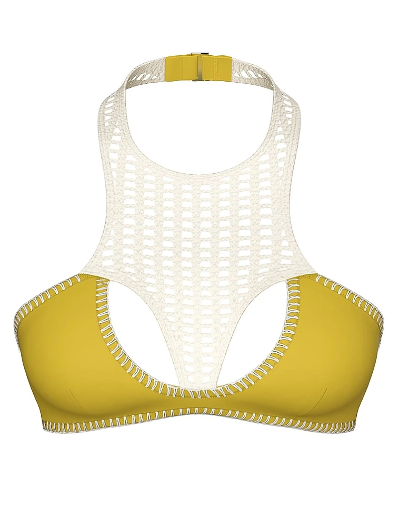 Archives Crochet Scuba High-Neck Bikini Top
