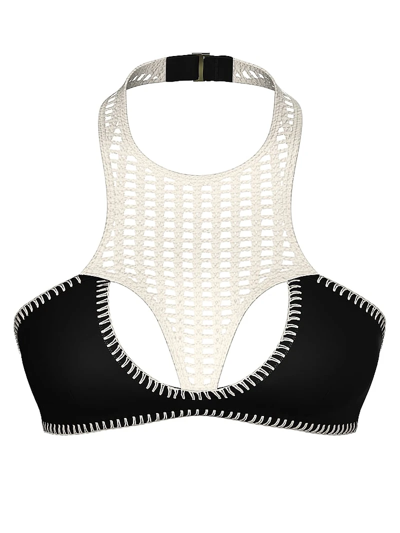 Archives Crochet Scuba High-Neck Bikini Top
