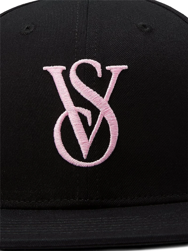 Logo Monogram Flat-Brim Baseball Hat