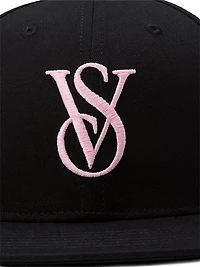 Logo Monogram Flat-Brim Baseball Hat