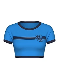 Cap-Sleeve Cropped Rash Guard