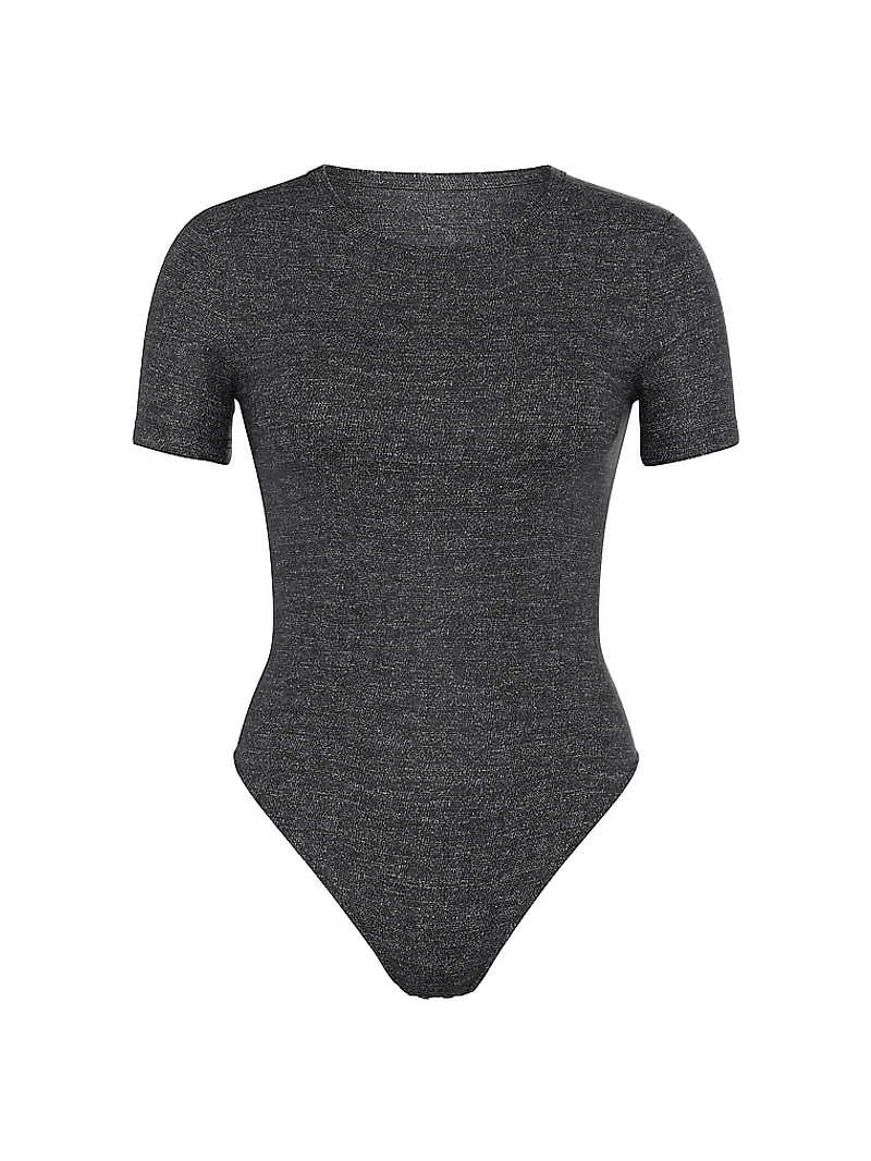 Ribbed Modal Short-Sleeve Bodysuit