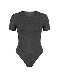 Ribbed Modal Short-Sleeve Bodysuit