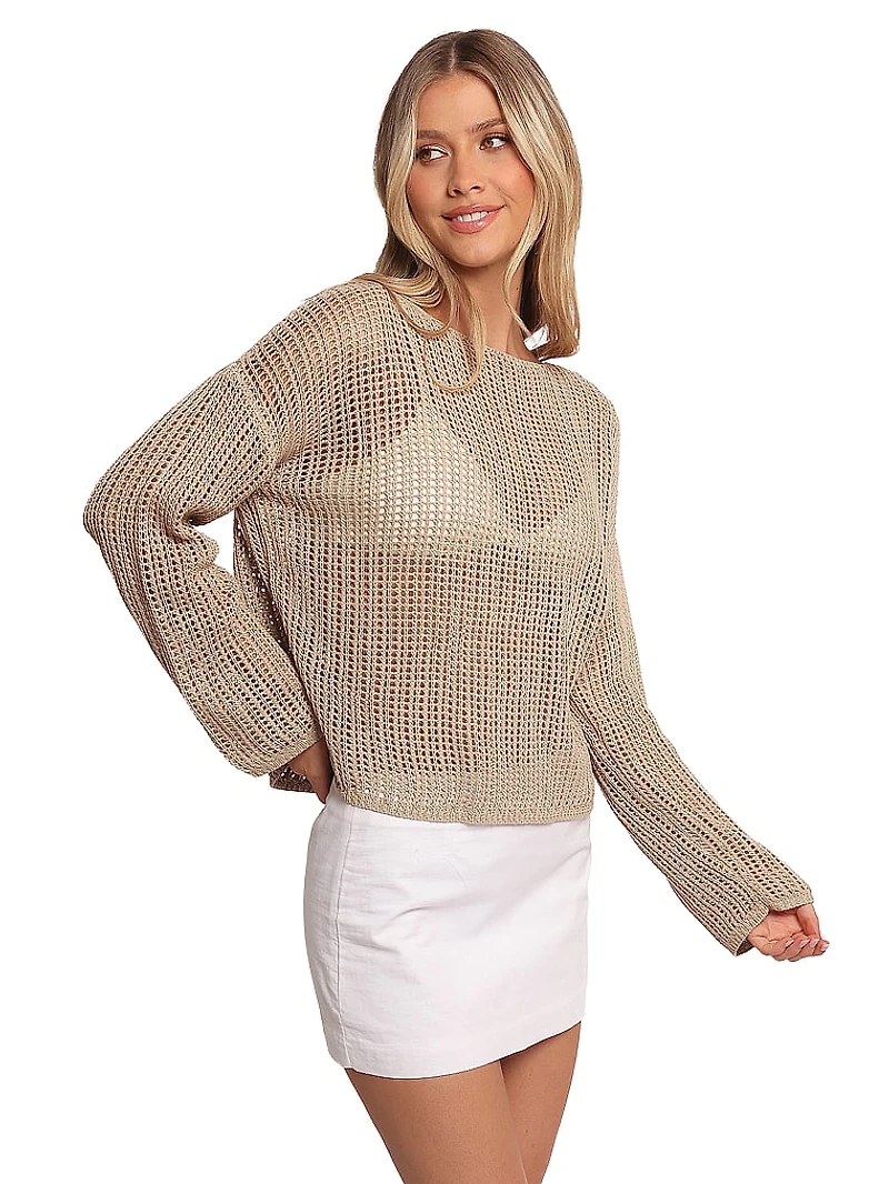 Desiree Open Weave Knit Sweater