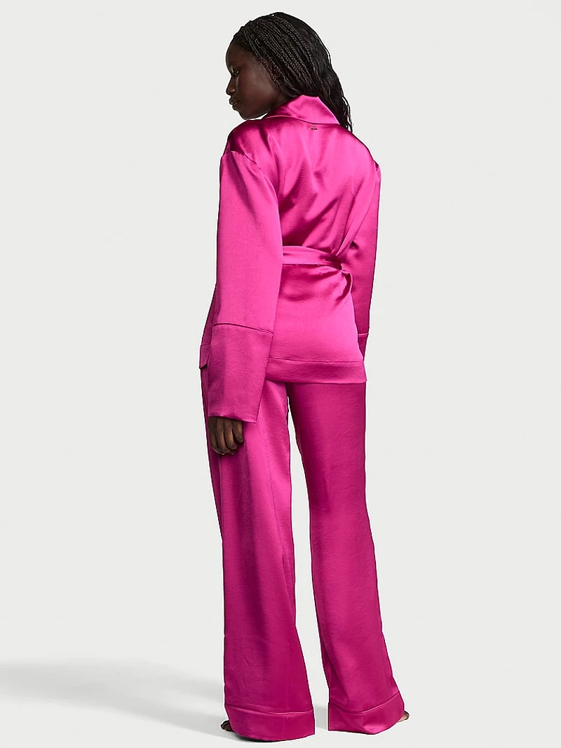 Luxe Satin Wrap Top & Pant Set