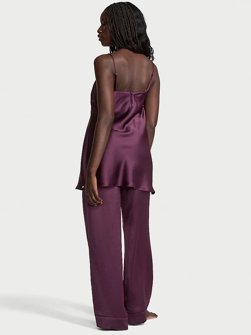Luxe Satin Tunic Cami & Pant Set