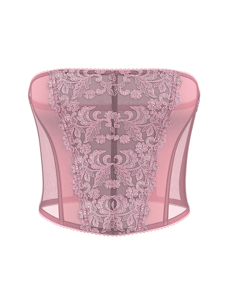Vintage Blossom Strapless Corset Top