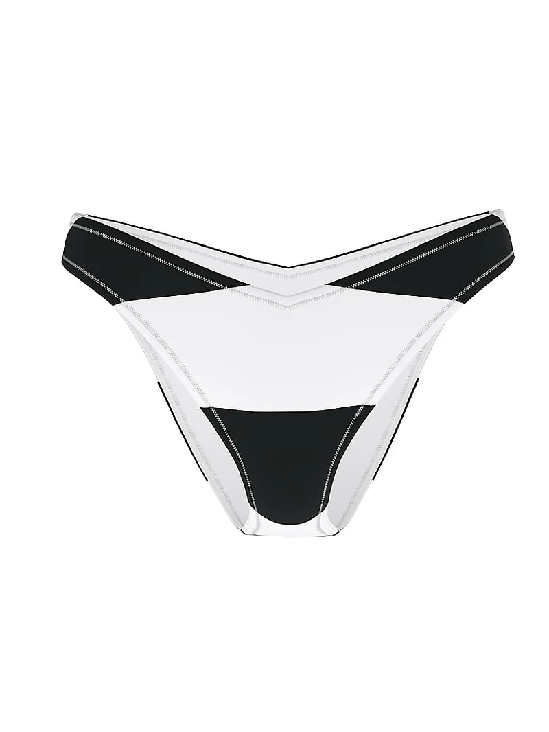 Graphic Stripe Scuba Brazilian Bikini Bottom