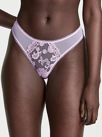 Lace-Trim Thong Panty