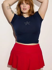 All-Day Cotton™ Foldover Skort