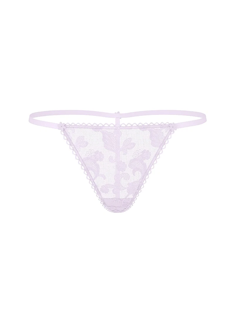 Lace-Trim V-String Panty