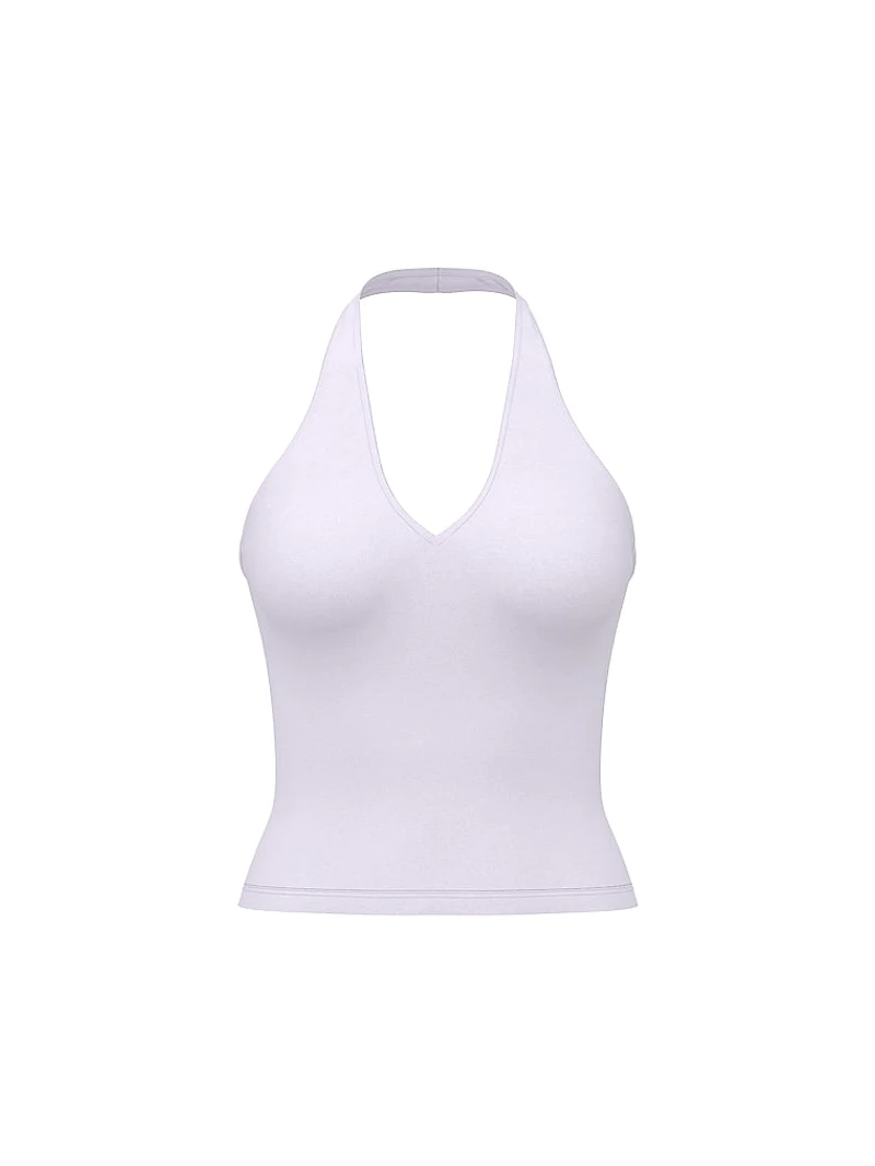 Base Stretch Halter Tank Top