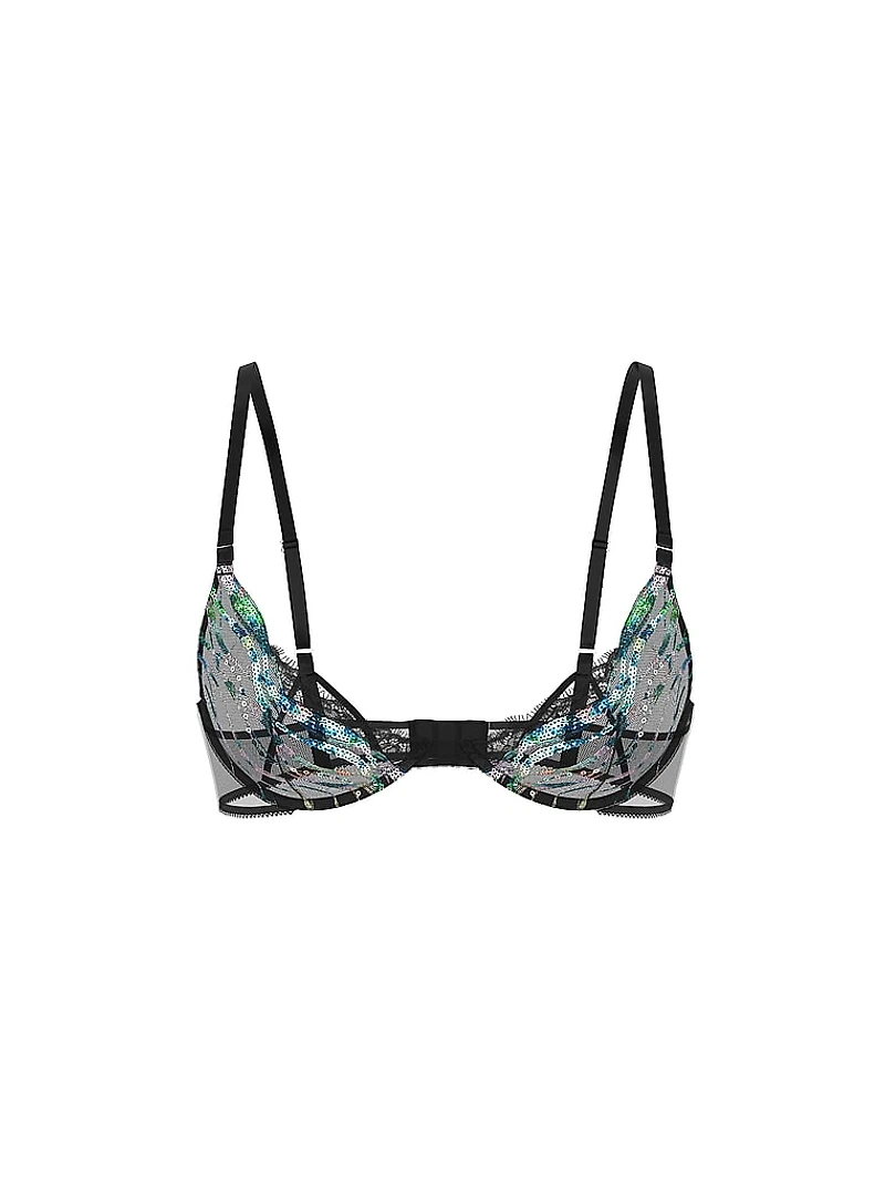 Sheer Shine Unlined Low-Cut Demi Bra