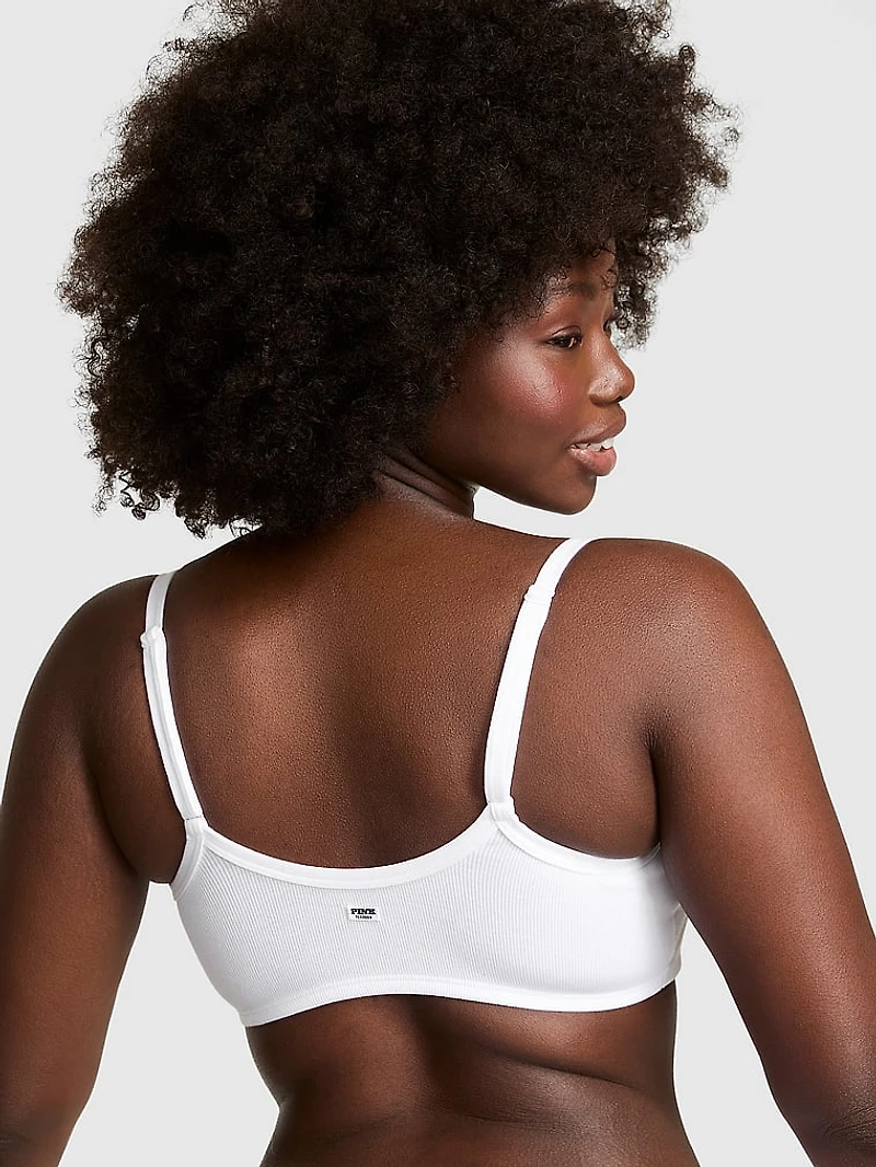 Cotton Dorm Unlined Scoop Bralette