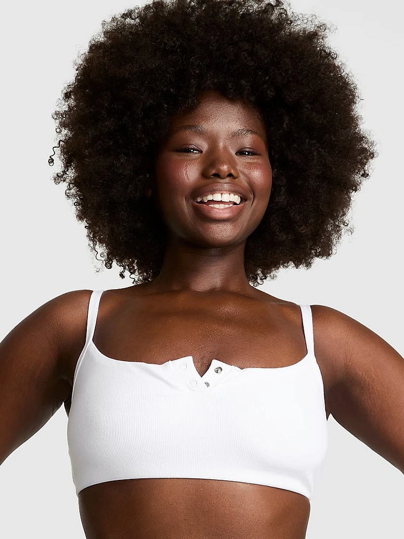 Cotton Dorm Unlined Scoop Bralette